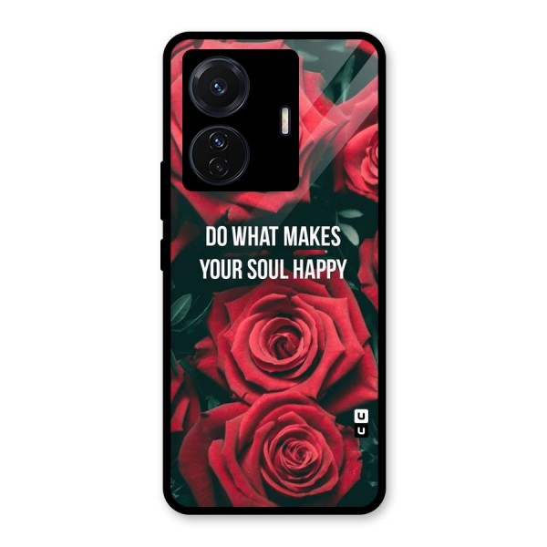 Soul Happy Glass Back Case for Vivo T1 Pro