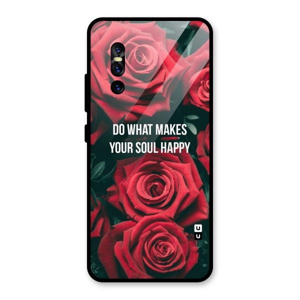 Soul Happy Glass Back Case for Vivo V15 Pro