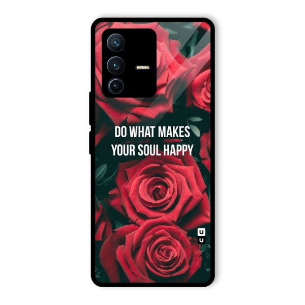 Soul Happy Glass Back Case for Vivo V23 Pro