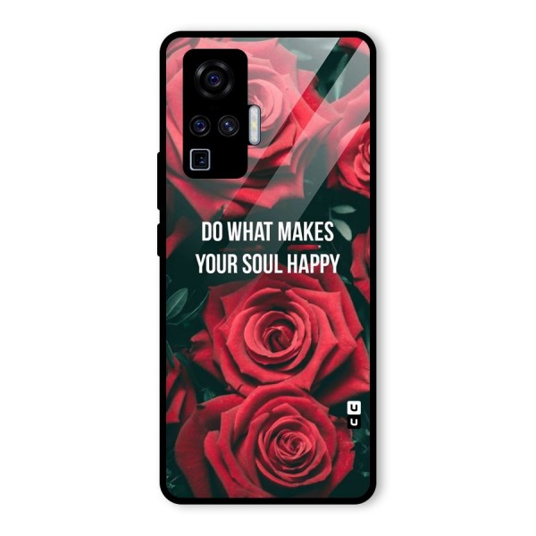 Soul Happy Glass Back Case for Vivo X50 Pro