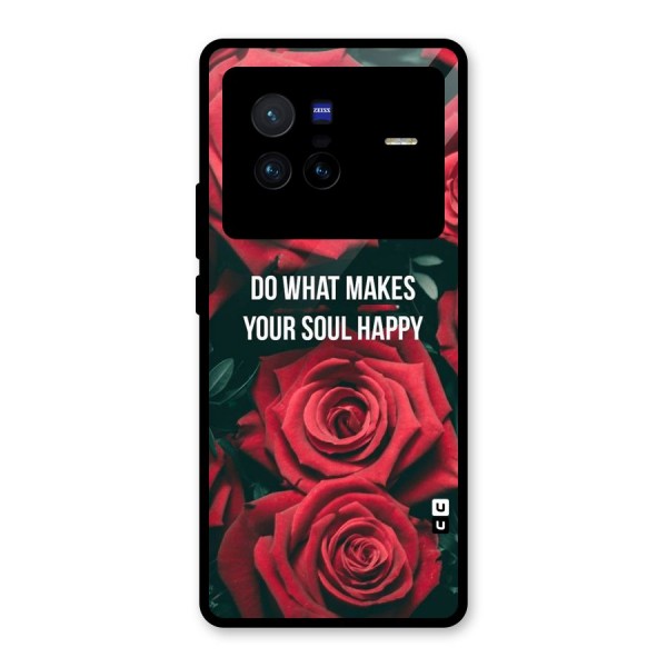 Soul Happy Glass Back Case for Vivo X80