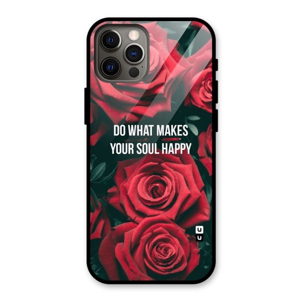 Soul Happy Glass Back Case for iPhone 12 Pro