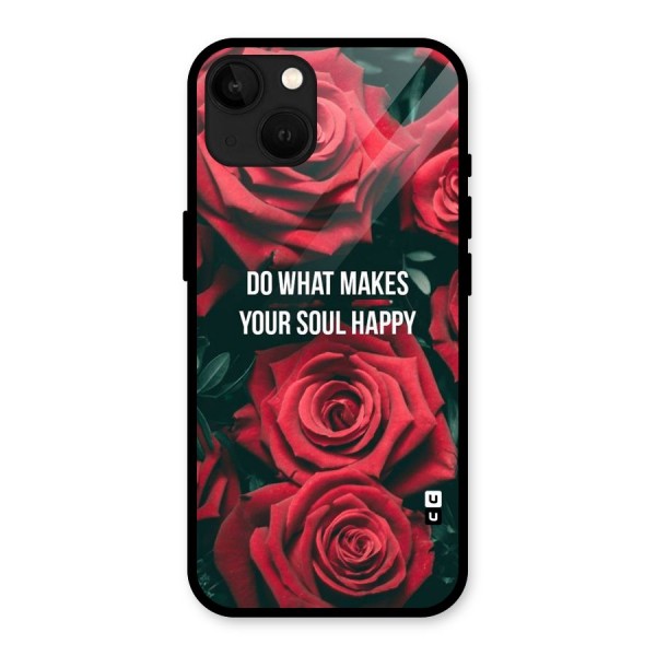 Soul Happy Glass Back Case for iPhone 13