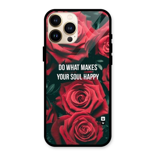 Soul Happy Glass Back Case for iPhone 13 Pro Max