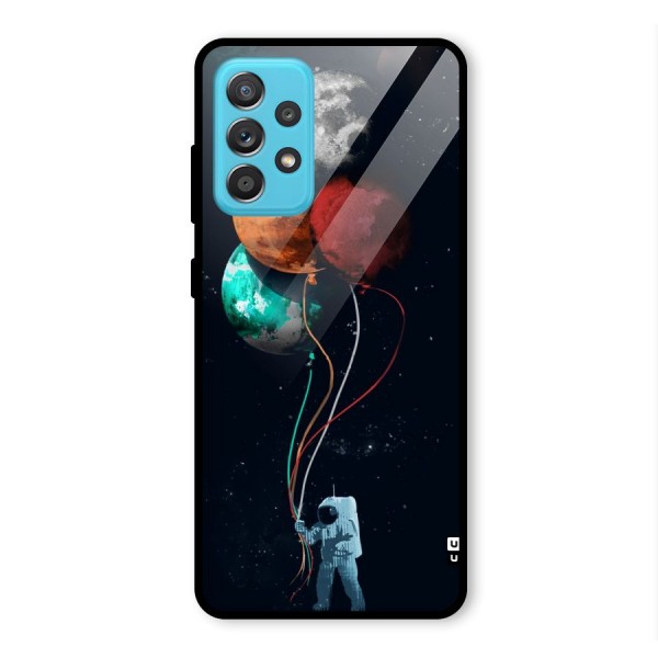 Space Balloons Glass Back Case for Galaxy A52s 5G