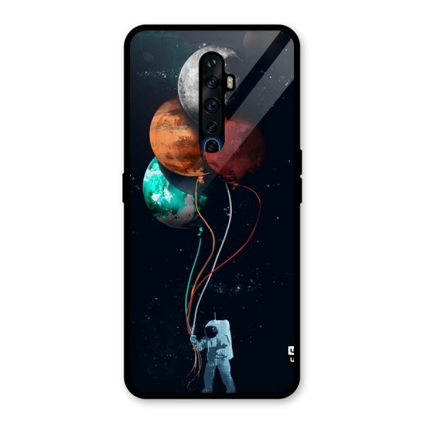 Space Balloons Glass Back Case for Oppo Reno2 Z