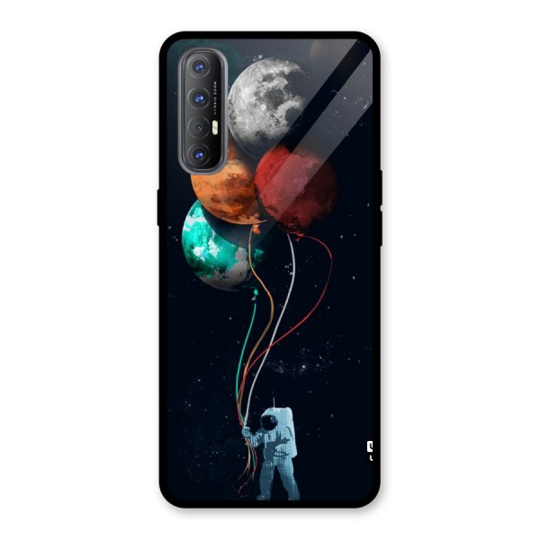 Space Balloons Glass Back Case for Oppo Reno3 Pro