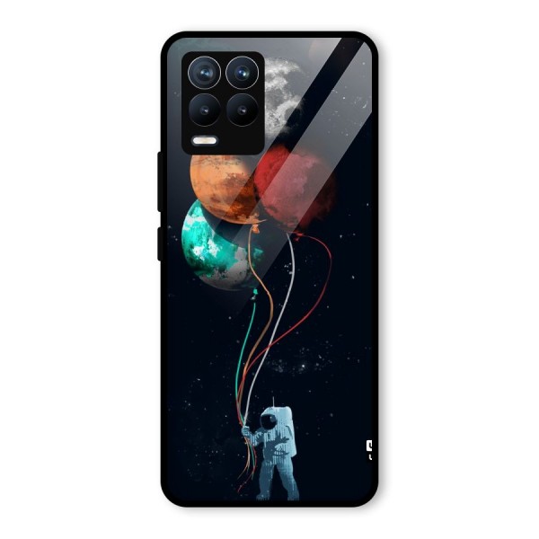 Space Balloons Glass Back Case for Realme 8 Pro