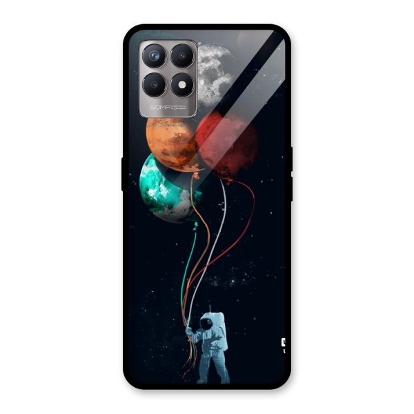 Space Balloons Glass Back Case for Realme 8i