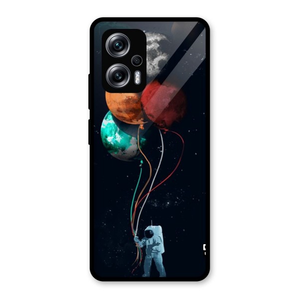 Space Balloons Glass Back Case for Redmi K50i