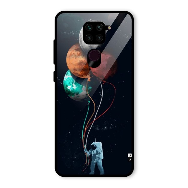 Space Balloons Glass Back Case for Redmi Note 9