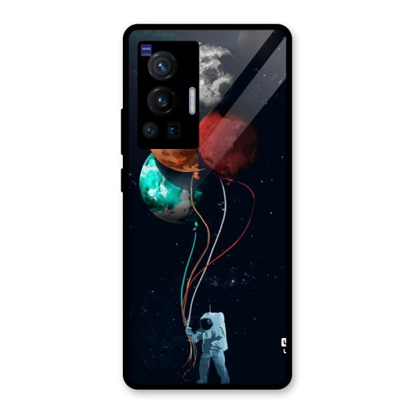 Space Balloons Glass Back Case for Vivo X70 Pro