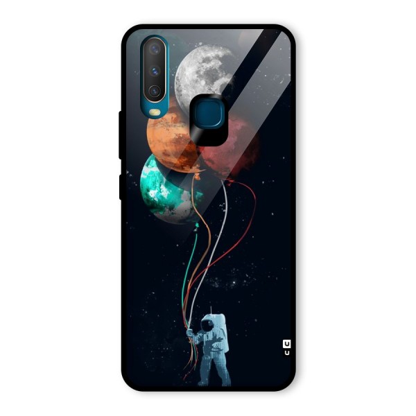 Space Balloons Glass Back Case for Vivo Y12