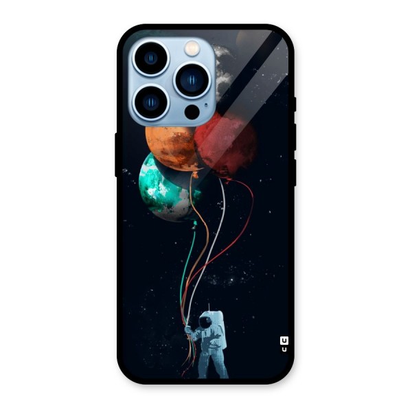 Space Balloons Glass Back Case for iPhone 13 Pro