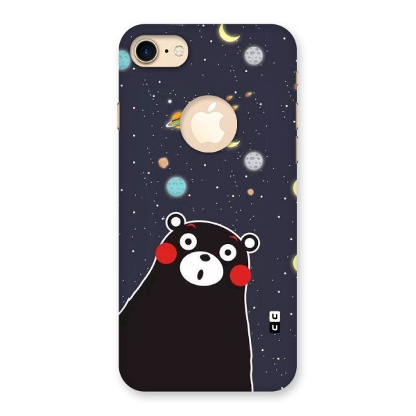 Space Bear Back Case for iPhone 8 Logo Cut