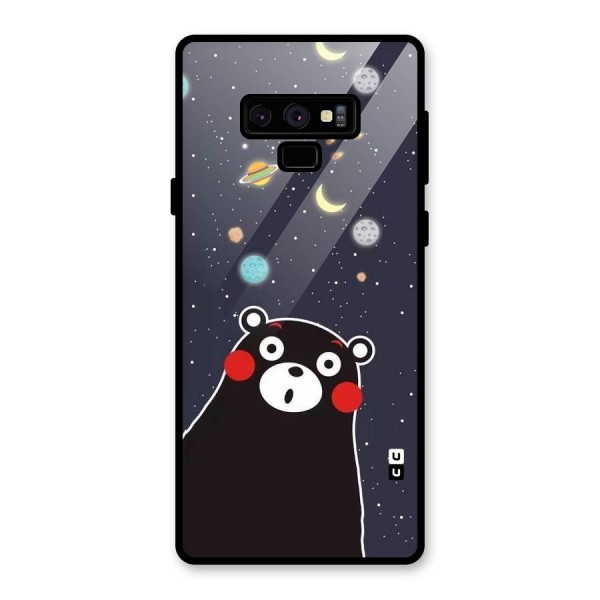 Space Bear Glass Back Case for Galaxy Note 9