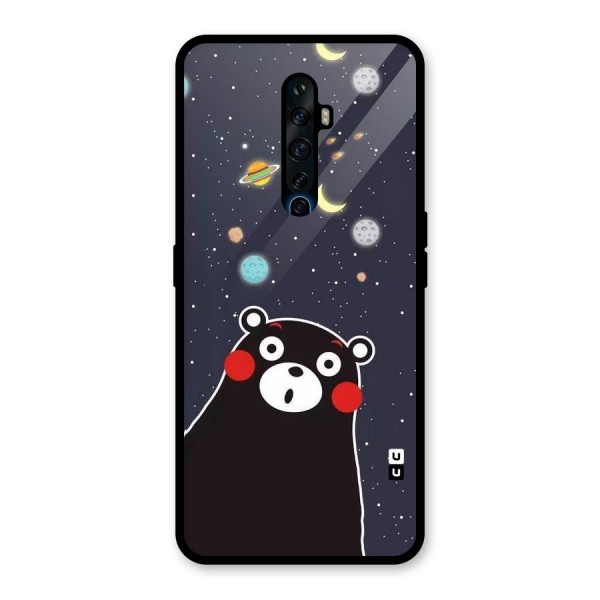 Space Bear Glass Back Case for Oppo Reno2 Z