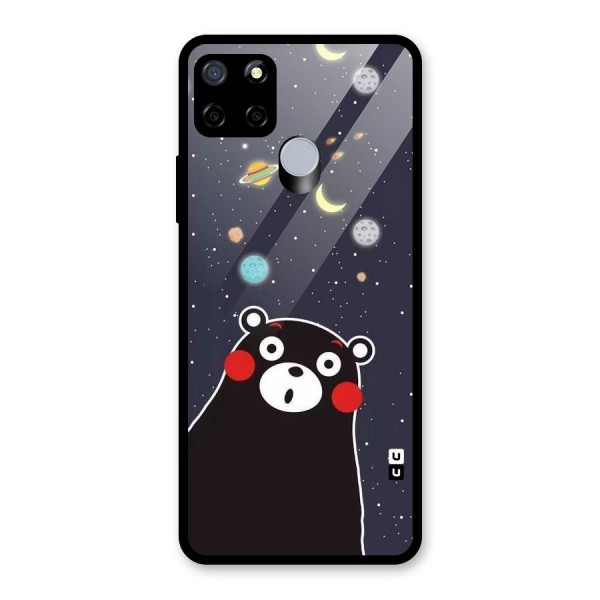 Space Bear Glass Back Case for Realme C15