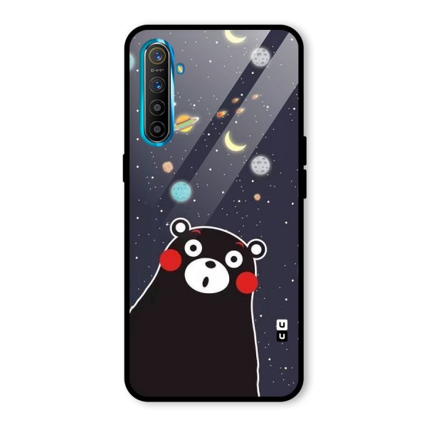 Space Bear Glass Back Case for Realme XT