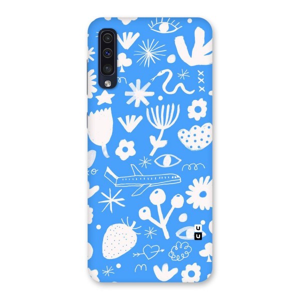 Space Blue Pattern Back Case for Galaxy A50