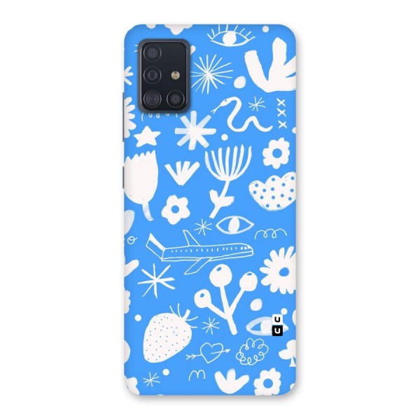 Space Blue Pattern Back Case for Galaxy A51