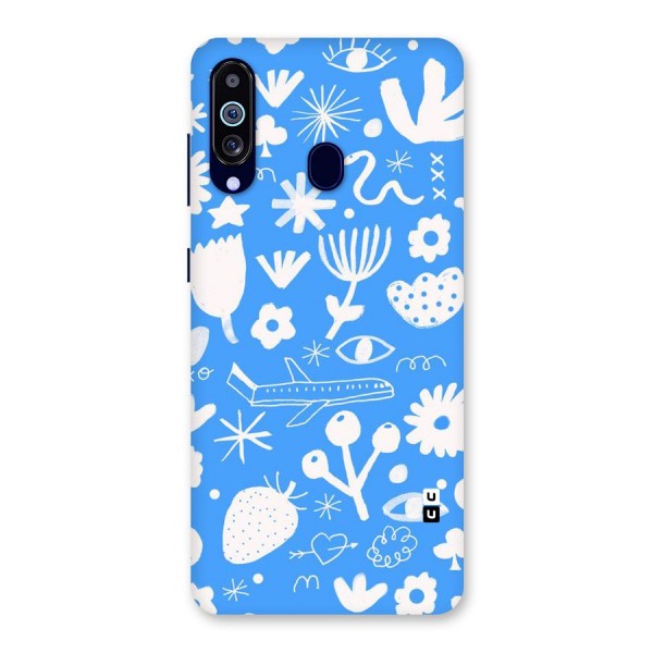 Space Blue Pattern Back Case for Galaxy A60