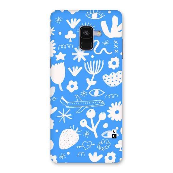 Space Blue Pattern Back Case for Galaxy A8 Plus