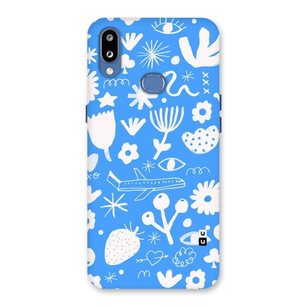 Space Blue Pattern Back Case for Galaxy M01s