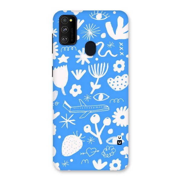 Space Blue Pattern Back Case for Galaxy M21