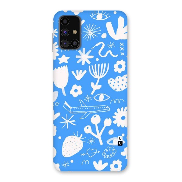 Space Blue Pattern Back Case for Galaxy M31s