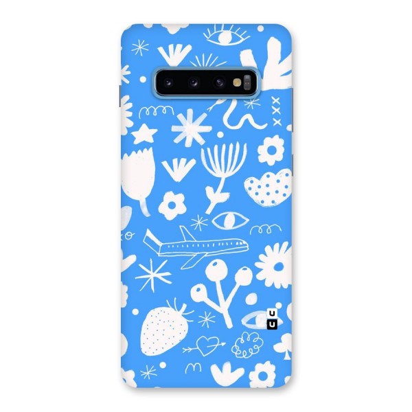 Space Blue Pattern Back Case for Galaxy S10 Plus