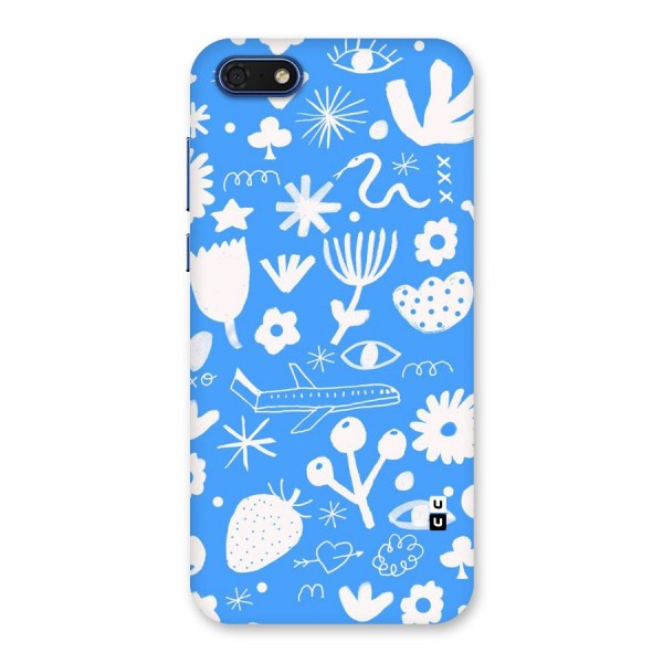 Space Blue Pattern Back Case for Honor 7s