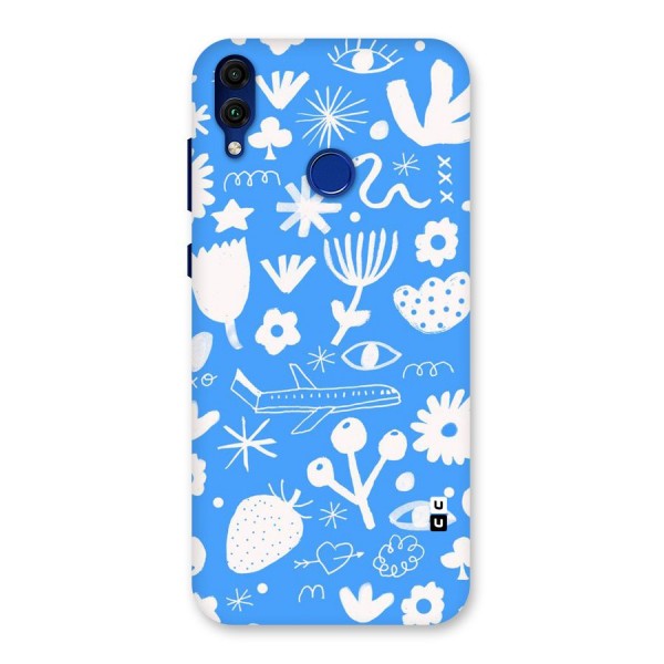 Space Blue Pattern Back Case for Honor 8C