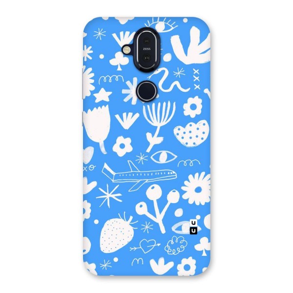 Space Blue Pattern Back Case for Nokia 8.1