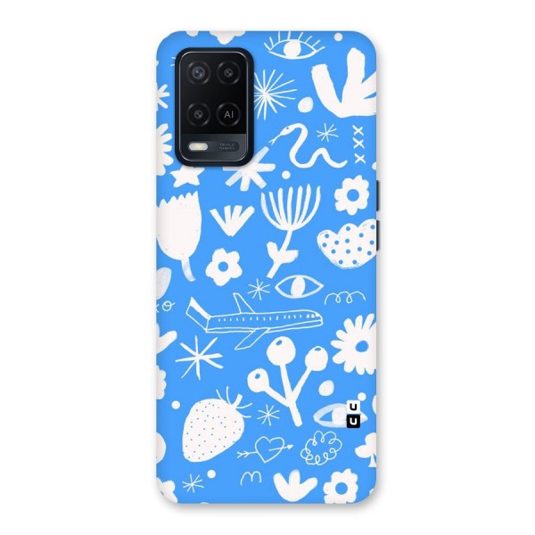 Space Blue Pattern Back Case for Oppo A54