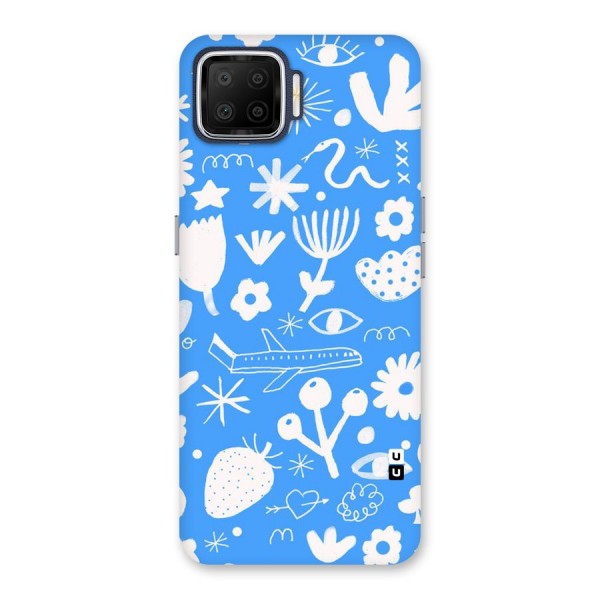 Space Blue Pattern Back Case for Oppo F17