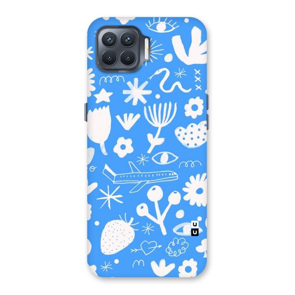 Space Blue Pattern Back Case for Oppo F17 Pro