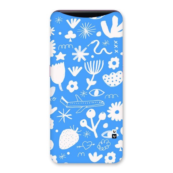 Space Blue Pattern Back Case for Oppo Find X