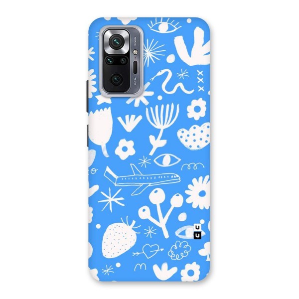 Space Blue Pattern Back Case for Redmi Note 10 Pro