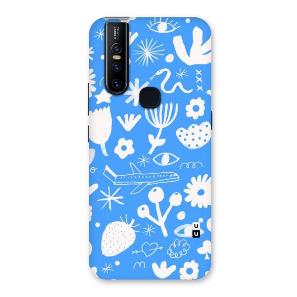 Space Blue Pattern Back Case for Vivo V15