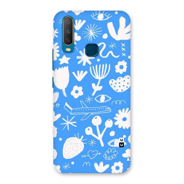 Space Blue Pattern Back Case for Vivo Y15