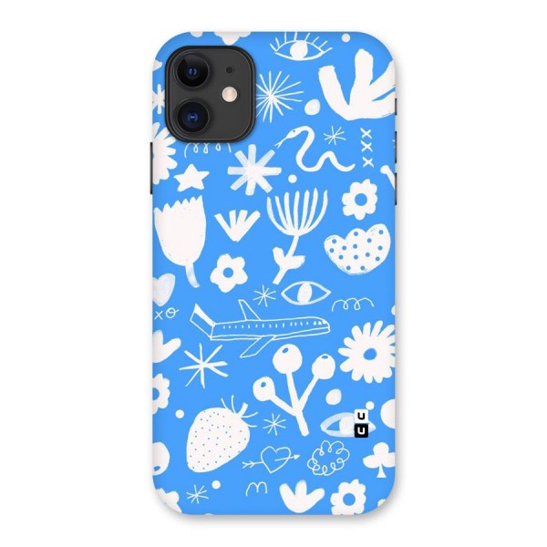 Space Blue Pattern Back Case for iPhone 11