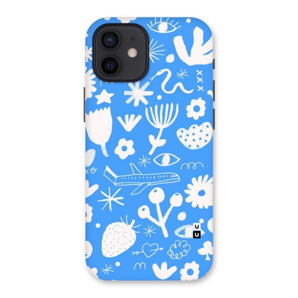 Space Blue Pattern Back Case for iPhone 12