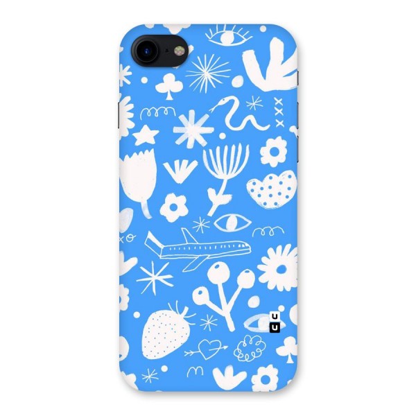 Space Blue Pattern Back Case for iPhone SE 2020