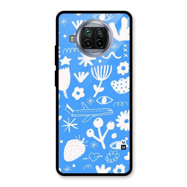 Space Blue Pattern Glass Back Case for Mi 10i