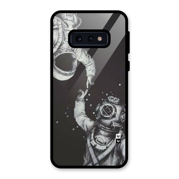 Space Meeting Glass Back Case for Galaxy S10e