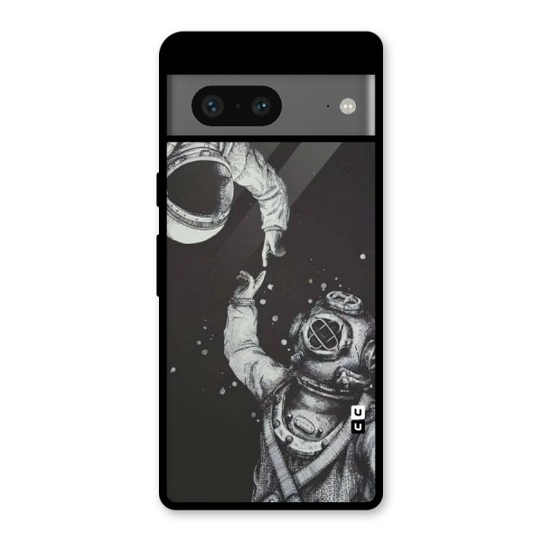 Space Meeting Glass Back Case for Google Pixel 7
