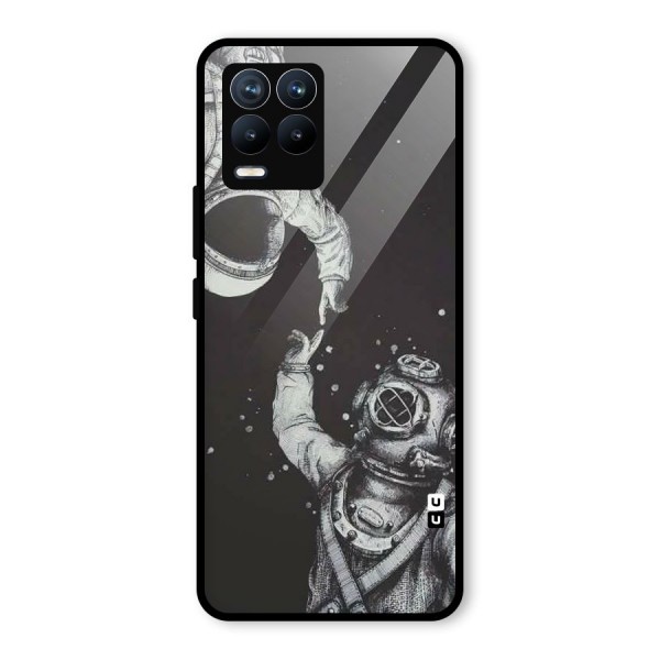 Space Meeting Glass Back Case for Realme 8 Pro