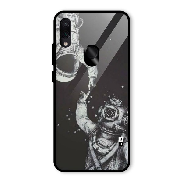 Space Meeting Glass Back Case for Redmi Note 7