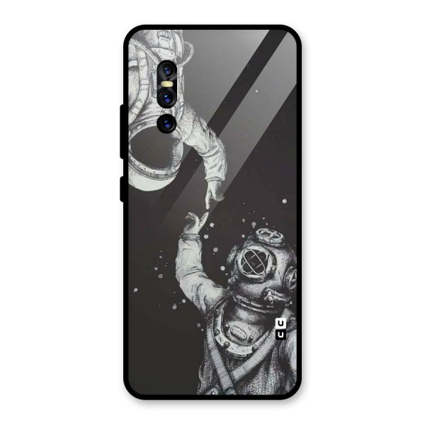 Space Meeting Glass Back Case for Vivo V15 Pro